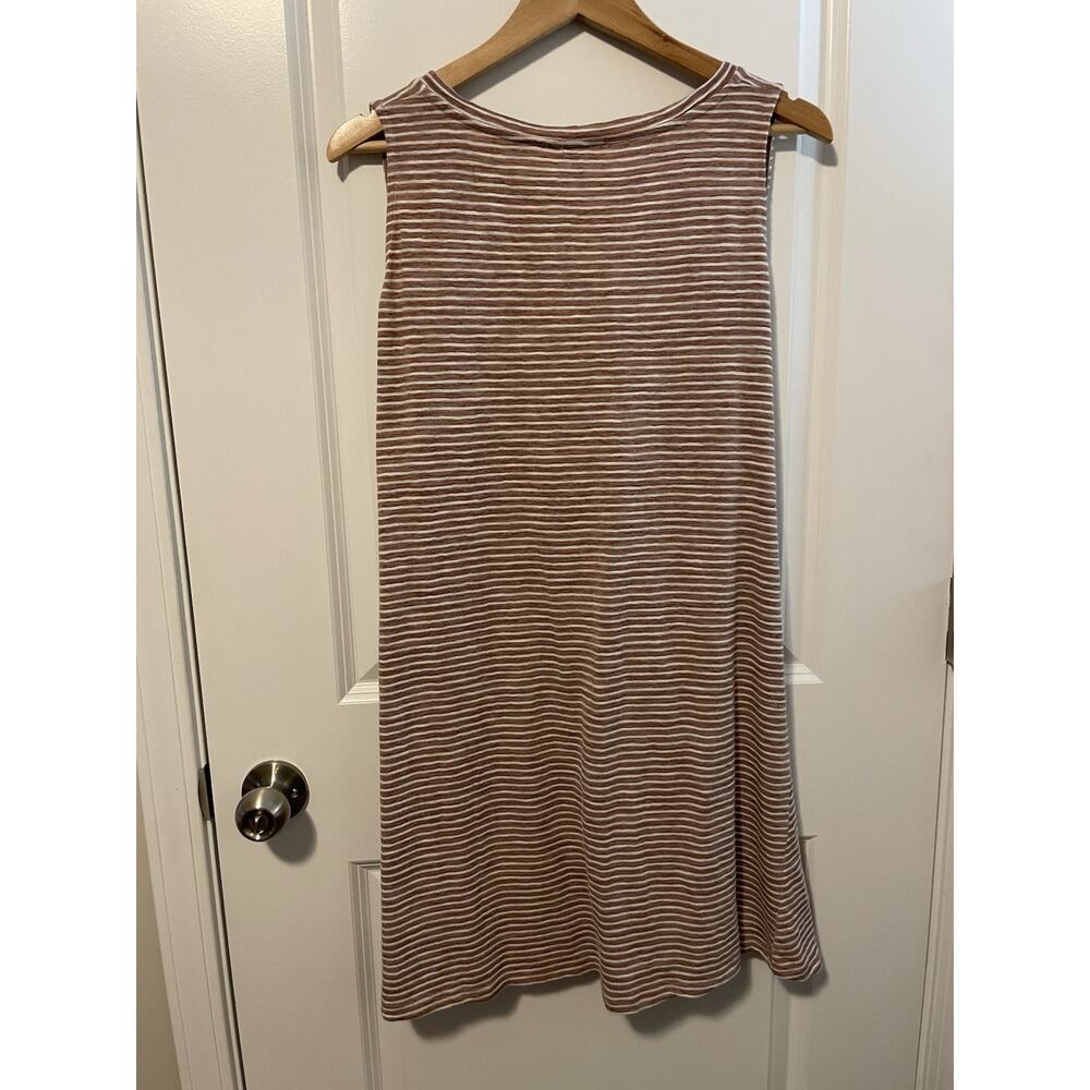 Umgee Boho Striped Casual Tie Waist Sleeveless Dress Size Large XL Comfort Beach - Picture 5 of 7